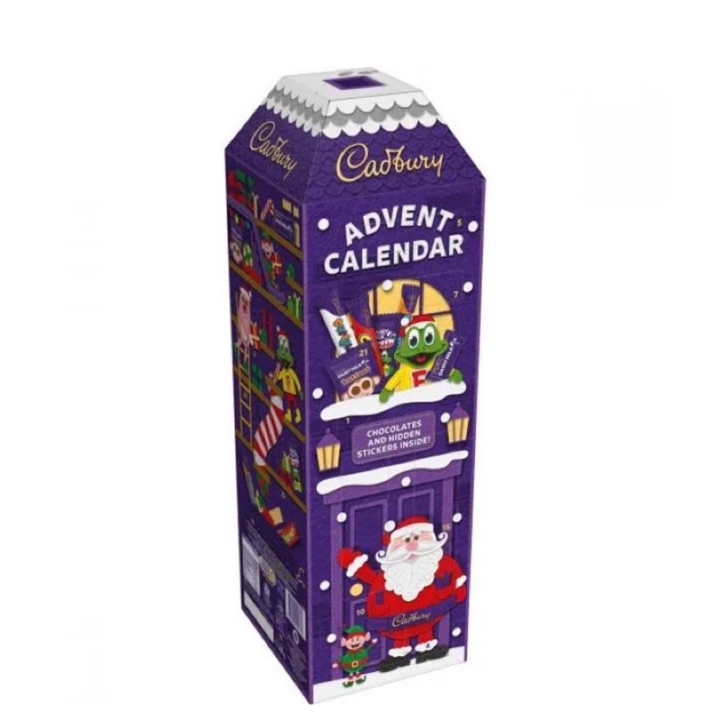 現貨⭐️英國Cadbury 吉百利40公分聖誕房屋 牛奶巧克力3D聖誕倒數月曆 降臨曆 聖誕節禮物 立體房屋造型