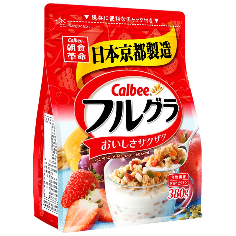 Calbee富果樂水果麥片380g克 x 1【家樂福】