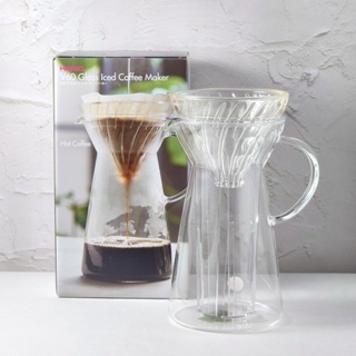 Nikkoffee日光咖啡 HARIO V60玻璃濾杯 冷熱泡兩用咖啡壺
