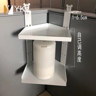 熱銷🔥 辦公鐵藝收納架 辦公桌花架 電話掛架 花架鐵藝多層懸掛式花架雙層三角置物架免打孔創意桌面收納架辦公