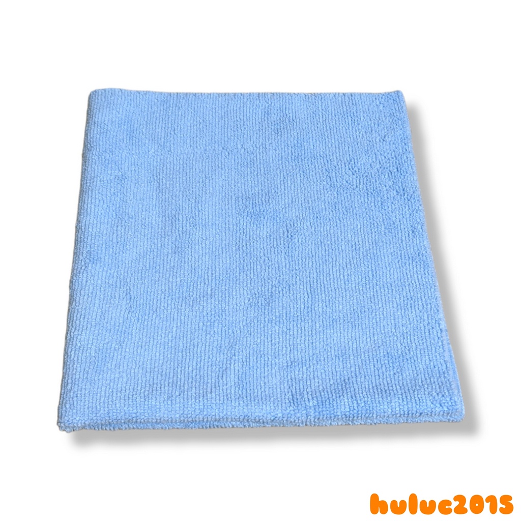 淡藍色 40cm x 40cm 無邊下蠟布 超細纖維布 洗車布 擦拭布 樂卡 汽車美容用品