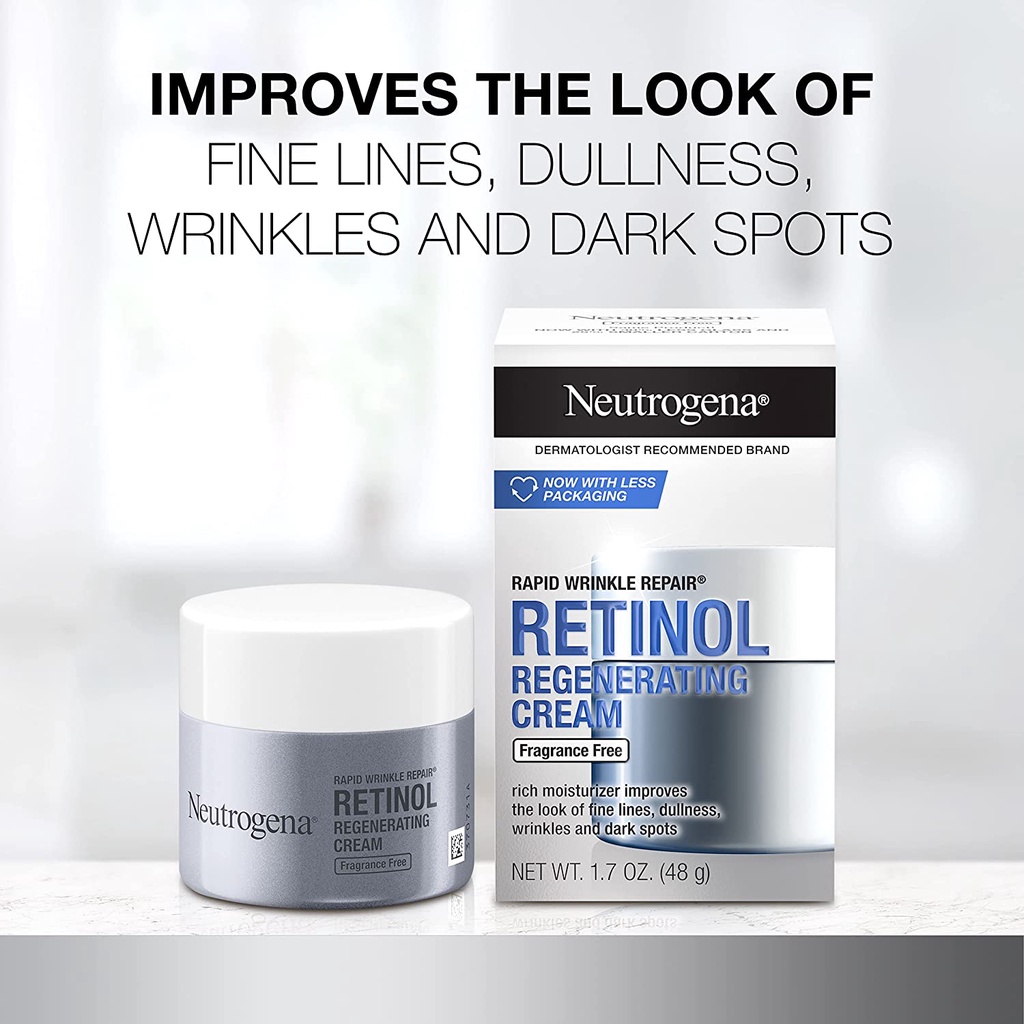 露得清#A醇精華再生霜SA，#無香法國原廠Rapid Wrinkle Repair Retinol Neutrogena