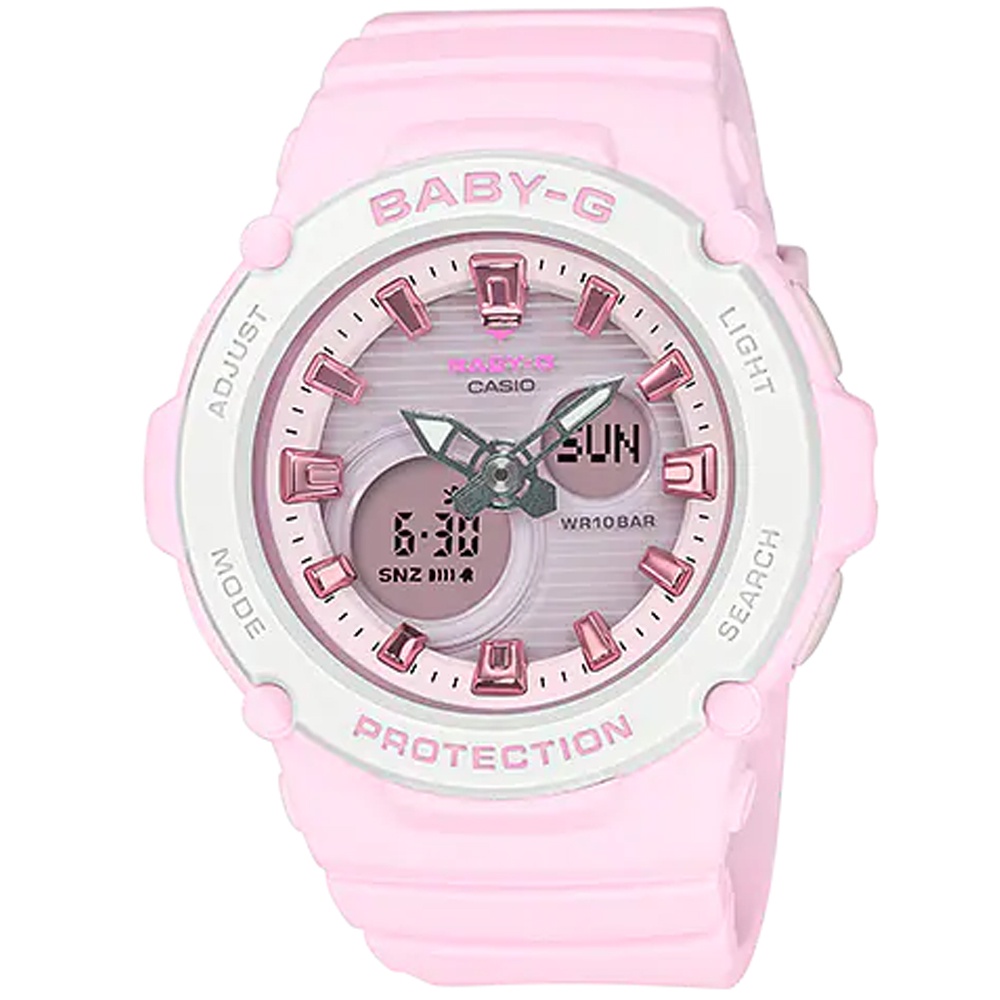 【聊聊甜甜價】CASIO BABY-G 夏日海灘雙顯腕錶 BGA-270-4A