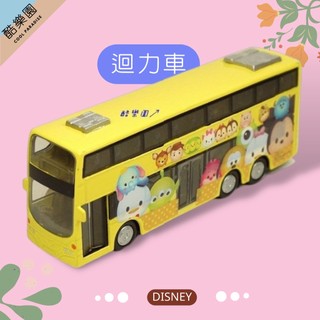 TSUM 迴力 玩具車 雙層巴士 C04 ~ 迴力車 小汽車 巴士 迪士尼 米奇 艾莎 小熊維尼 史迪奇 玩具總動員