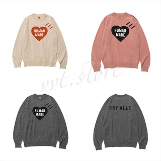 HUMAN MADE 22AW HEARTL/SKNITSWEATER 愛心 長袖T恤 毛衣 針織衫
