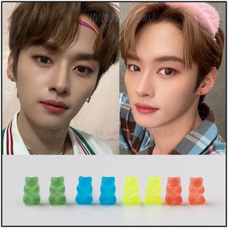 🔺現貨＋預購🔺 韓國耳環 ASMAMA SKZ Stray Kids Lee Know 同款軟糖小熊耳環 李旻浩同款耳環