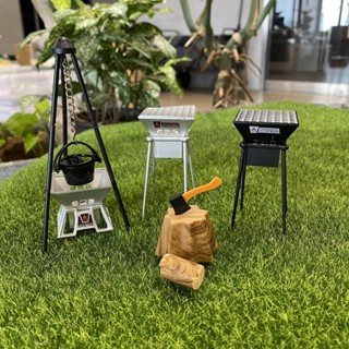 現貨 日本 微縮 發光 營火與露營廚具組 扭蛋｜露營 轉蛋 微縮模型 場景模型 露營扭蛋 扭蛋公仔 場景 模型 日本進口