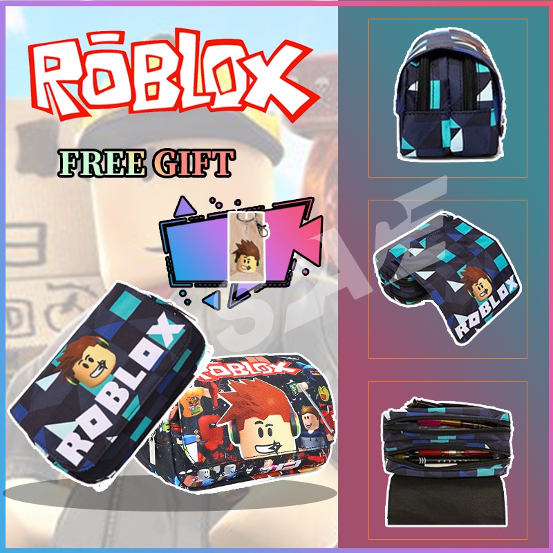 Roblox 學生Roblox筆袋Roblox文具盒虛擬世界羅布樂思鉛筆盒動漫卡通鉛筆盒文具盒學生筆袋动漫笔袋