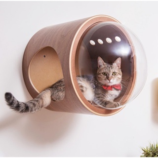 Myzoo 太空計畫-GAMMA 落地/鎖牆兩用膠囊貓窩 貓籠 貓窩 貓屋 寵物窩 動物緣