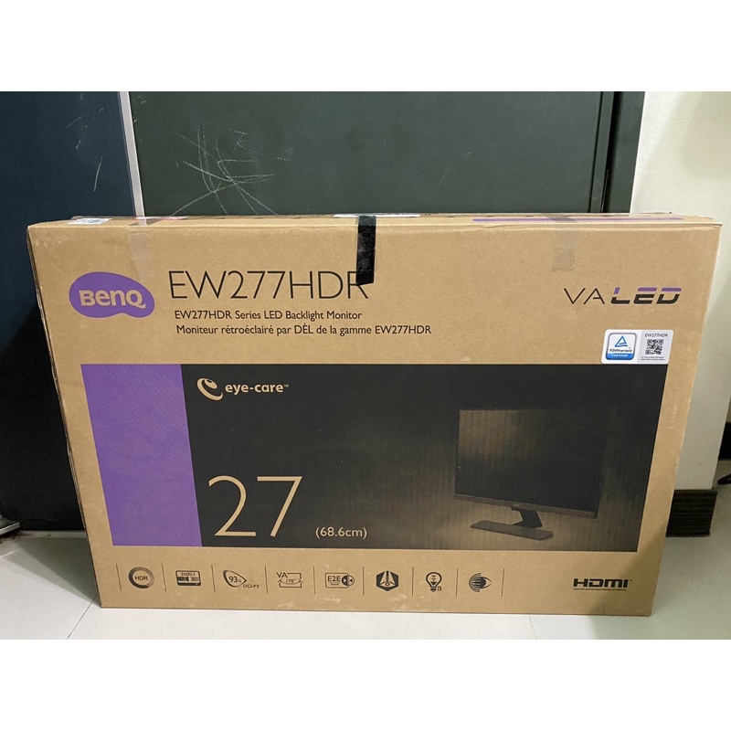 [免運］BenQ EW277HDR 頂級文書處理螢幕 德國萊茵認證