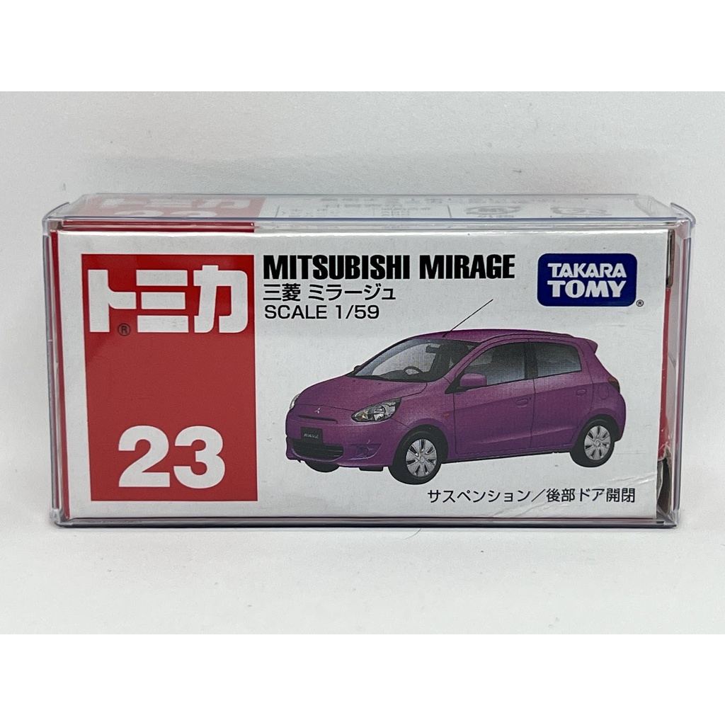 ～阿元～ Tomica NO.23 Mitsubishi Mirage 多美小汽車 正版 贈收納膠盒