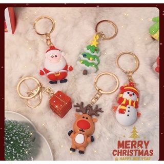 聖誕鑰匙圈 聖誕老公公 雪人 聖誕樹 麋鹿吊飾 聖誕小掛飾