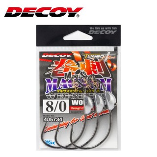 >日安路亞< DECOY WORM130M Makisasu Magnum Weighted 卷刺 曲柄鈎 軟蟲鈎