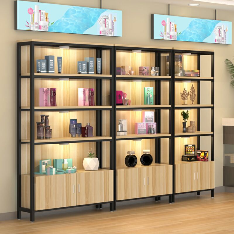 展櫃化妝品店展示櫃自由組閤樣品貨櫃美容産品展示架收納櫃置物架儲物架儲物櫃