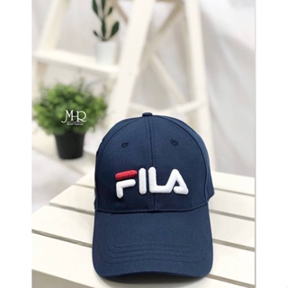 [MR.CH]FILA 基本款 雙色 大LOGO 老帽 深藍 HTR-1000-NV
