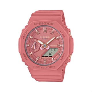 CASIO卡西歐 粉色輕巧八角G-SHOCK雙顯錶/GMA-S2100-4A2
