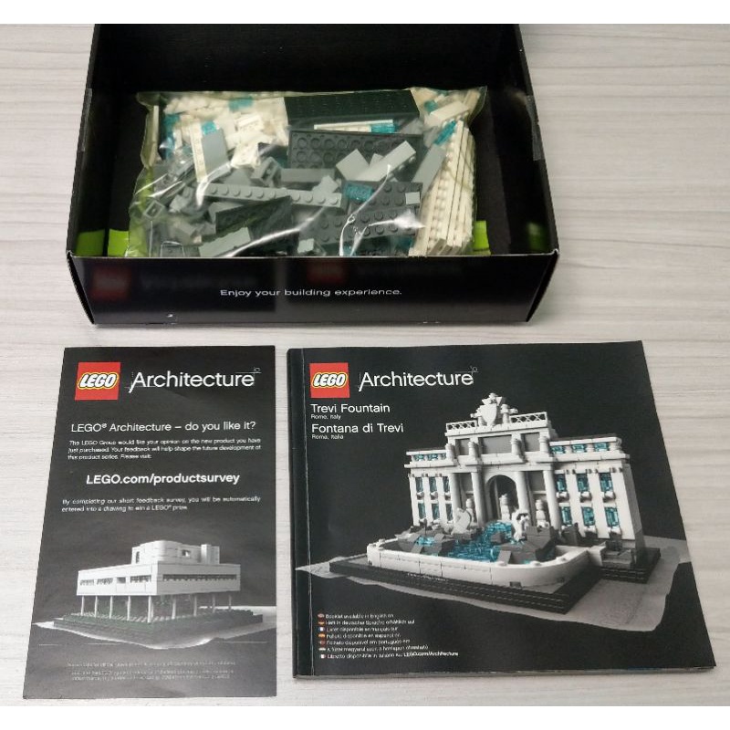 (絕版)樂高LEGO 建築 Architecture 21020 義大利 特萊維噴泉 Trevi Fountain 高雄