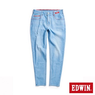 EDWIN 男款 加大碼 東京紅360°迦績彈力機能錐形牛仔褲(石洗藍)