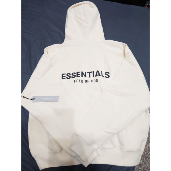 essentials奶油白帽T成人款 21SS尺寸XS,S保證正品全新配件齊全，本人170/65穿xs