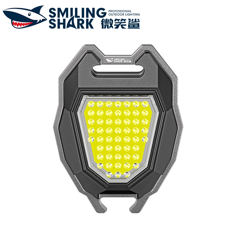 微笑鯊正品 GZ5144 迷你工作燈COB強光磁吸工作燈多功能應急照明隨身燈露營燈USB type C充電野營紅光指示燈