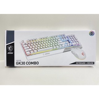msi 微星 vigor gk30 combo tc 電競鍵盤滑鼠組 鍵盤滑鼠 rgb 白色 .黑色含稅 蝦皮代開發票
