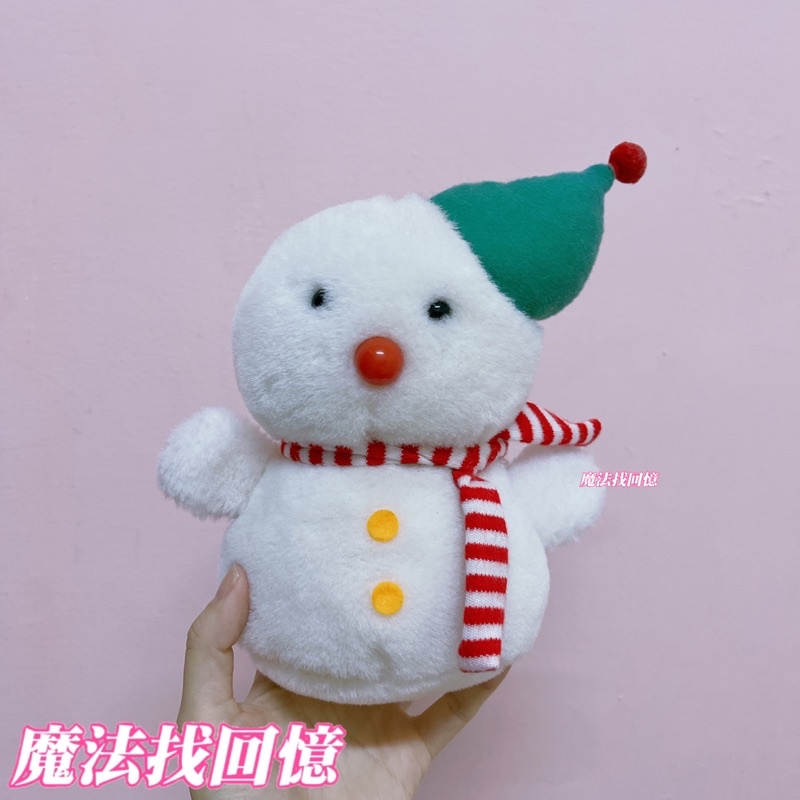 B21箱 雪人⛄️ 搖鈴 絨毛娃娃 玩偶 早期 復古 玩具