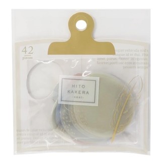 🔥山丸君日貨 現貨 日本進口 色塊 淺綠 花卉 點點 文青風格 線條 金邊 卡片 素材 花 日常 日系 貼紙