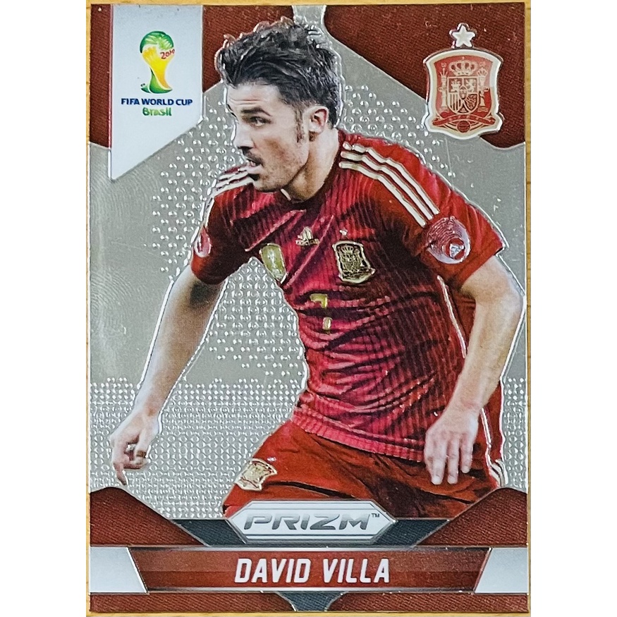 DAVID VILLA 2014 世界盃 PANINI PRIZM WORLD CUP #178 西班牙隊 足球卡