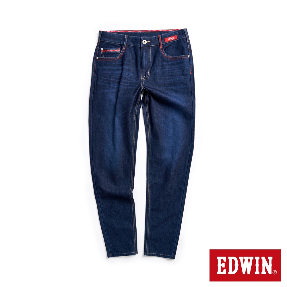 EDWIN 加大碼 東京紅360°迦績彈力機能錐形牛仔褲(原藍磨)-男款