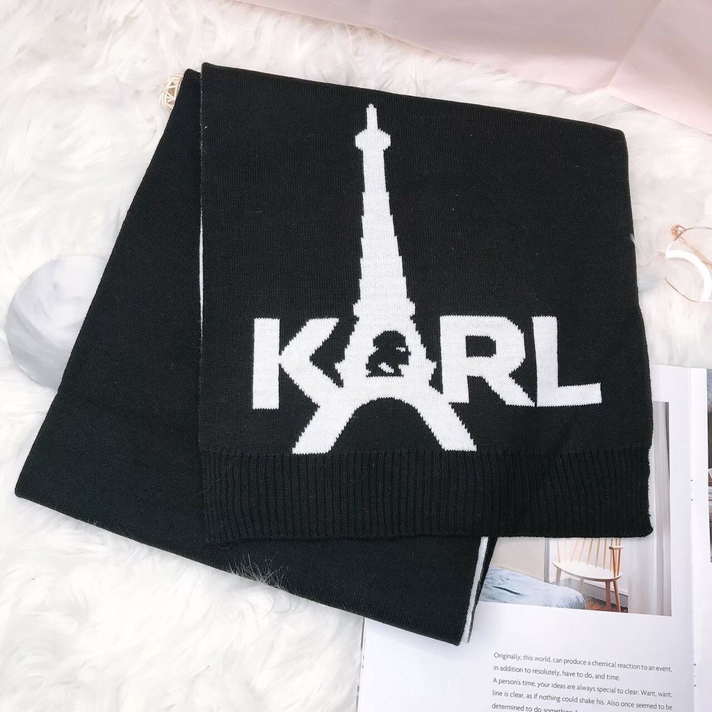 美國代購🇺🇸台灣現貨 KARL LAGERFELD 卡爾 圍巾