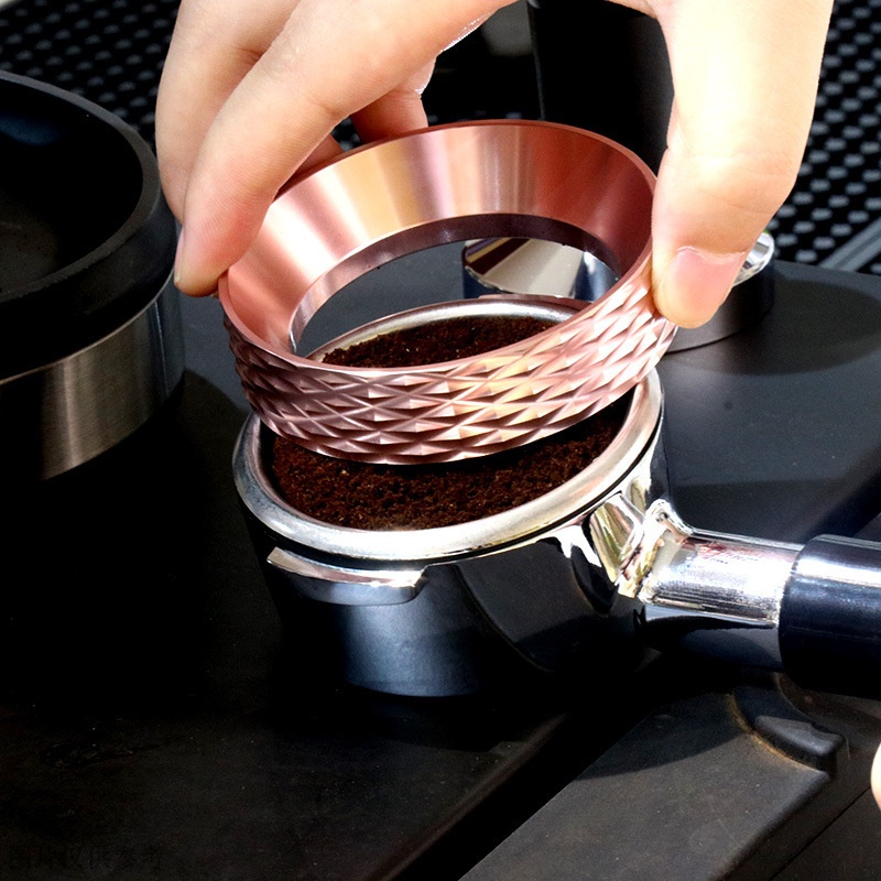 現貨 咖啡接粉環 鋁閤金咖啡機接粉圈 帶磁力定量防飛粉圈批髮 2OSZ