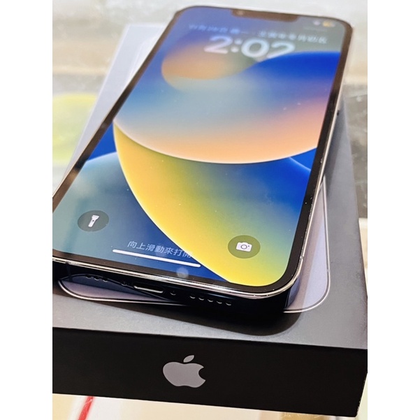 9.8新apple iphone 13pro max 128天瘋藍 盒序一樣 無拆修電88%=24990