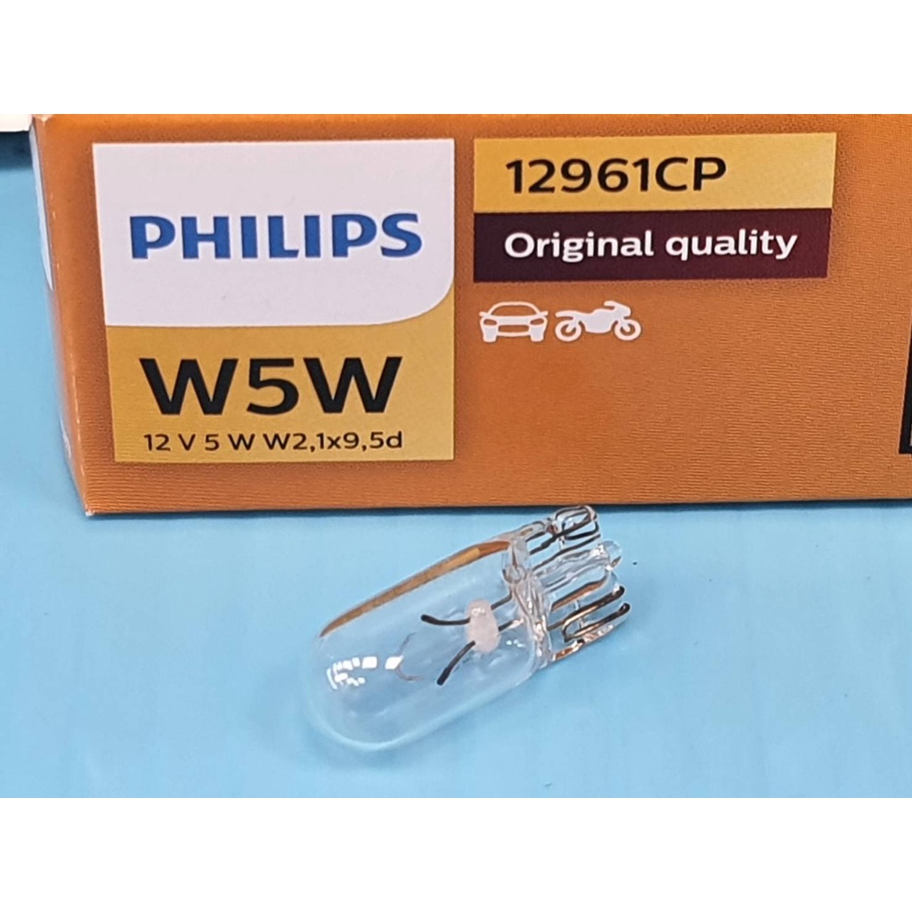 Philips 12961CP 小炸彈燈泡  T10 12V 5W 2.1*9.5D  一盒10個&gt;整盒售