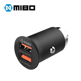 MIBO 雙QC 4.0 27W 鋅合金 USB 車充【通過最新安規認證】 原廠公司貨