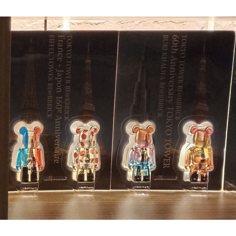 庫柏力克熊 Be@rbrick 東京鐵塔、艾菲爾鐵塔、哈里發塔 組合吊卡