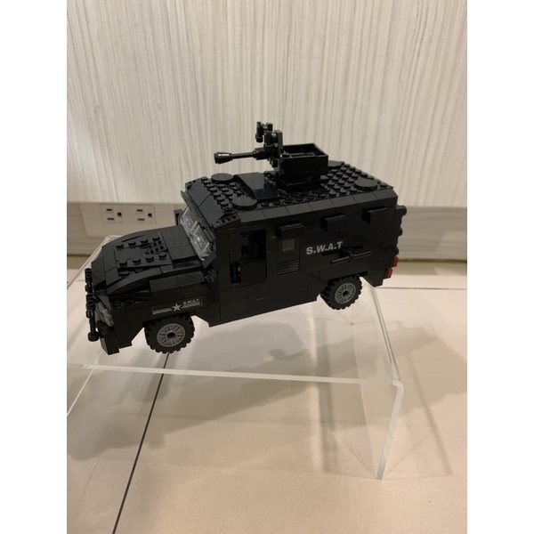 相容樂高特種部隊swat軍用車