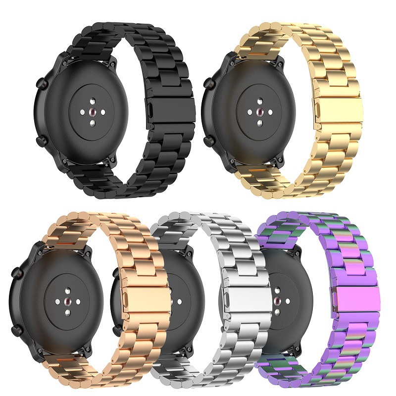 限時下殺 智能手錶錶帶 華米 Amazfit GTR2 amazfit gtr運動錶帶 米蘭尼斯磁吸回環不鏽鋼表帶 錶帶