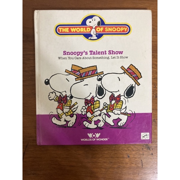 史努比 Snoopy's Talent Show 兒童英文讀物 二手書