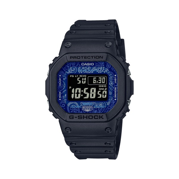 【CASIO G-SHOCK】太陽能變形蟲方型電波運動腕錶-剛勁藍/GW-B5600BP-1/台灣總代理公司貨享一年保固