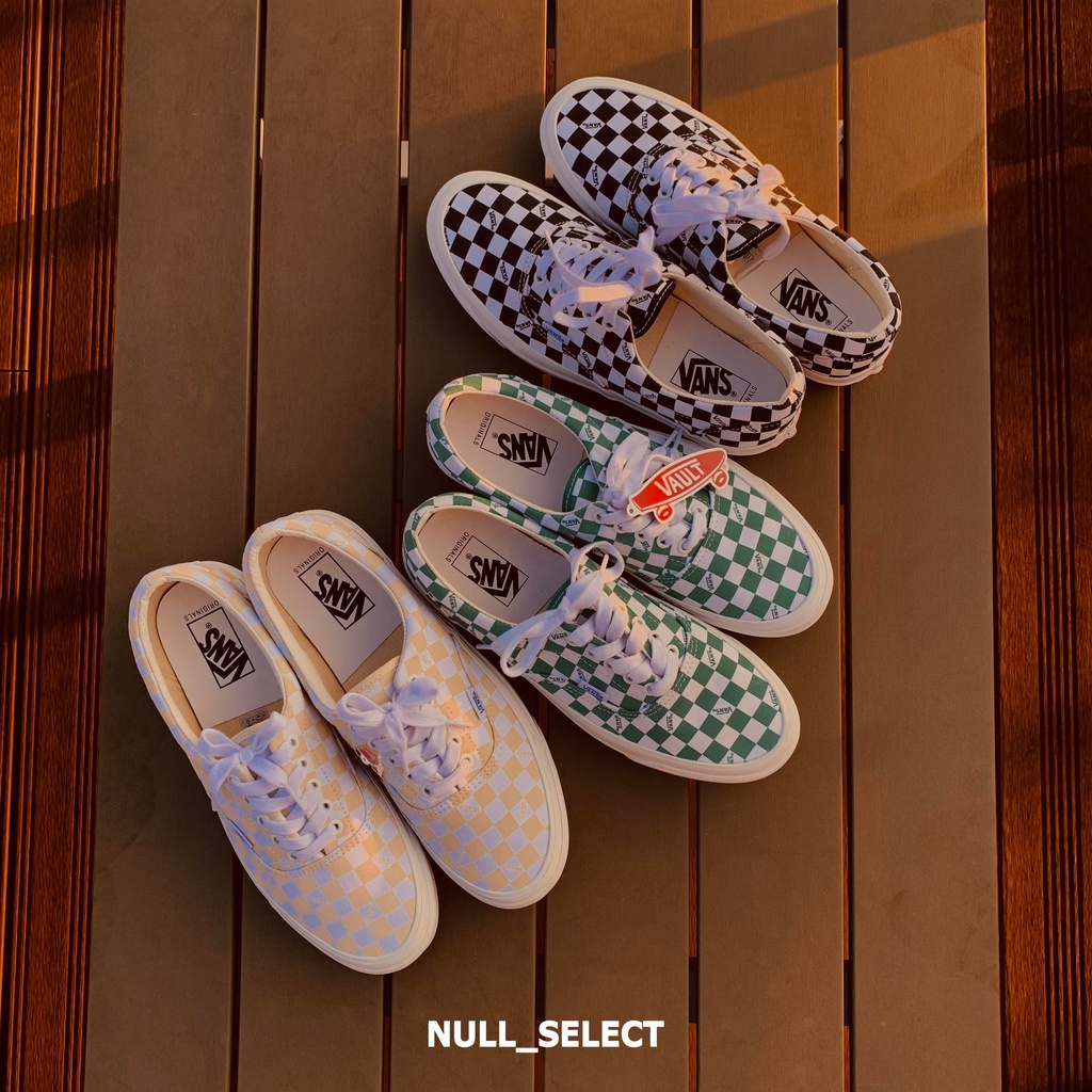 【NULL 台灣現貨】VANS VAULT OG ERA CHERCERBOARD 黑色 綠色 奶茶色 棋盤格 滑板鞋