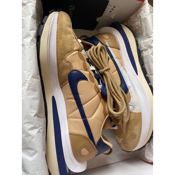 Nike Sacai vaporwaffle 奶茶 US10