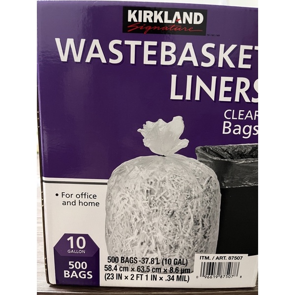 Kirkland科克蘭10加侖垃圾袋一卷125入(58.4x63.5cm)