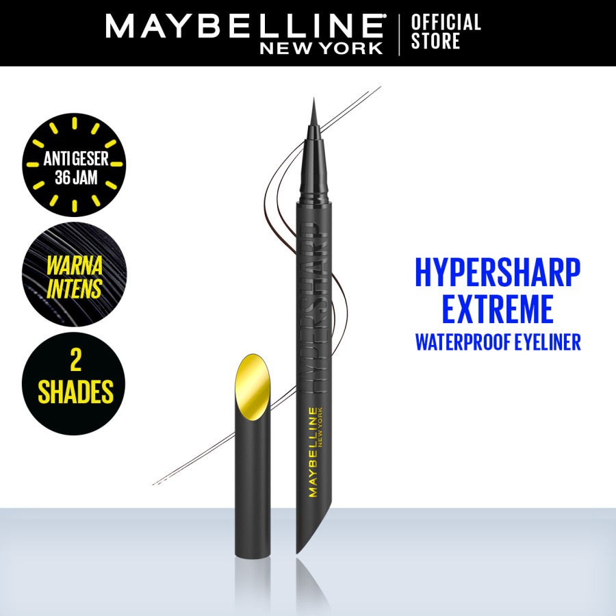 MAYBELLINE 美寶蓮 Hypersharp 液體眼線筆化妝鋒利眼線筆