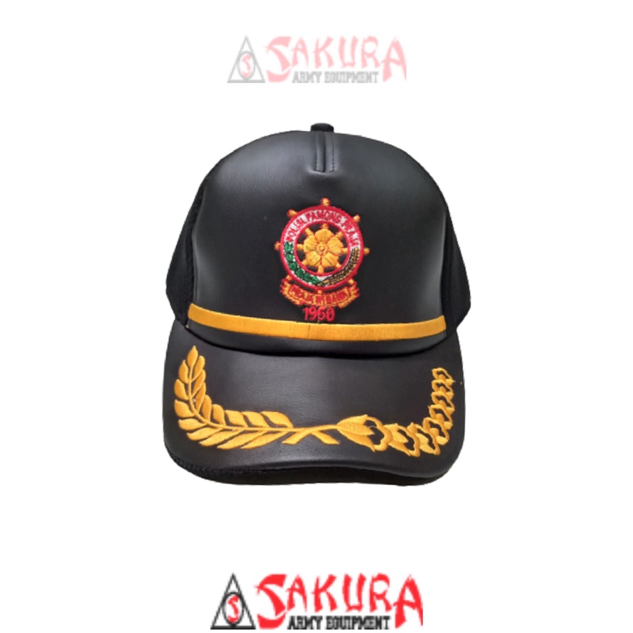 POL PP帽子Padi棉Logo黑網組合Satpol PP帽子