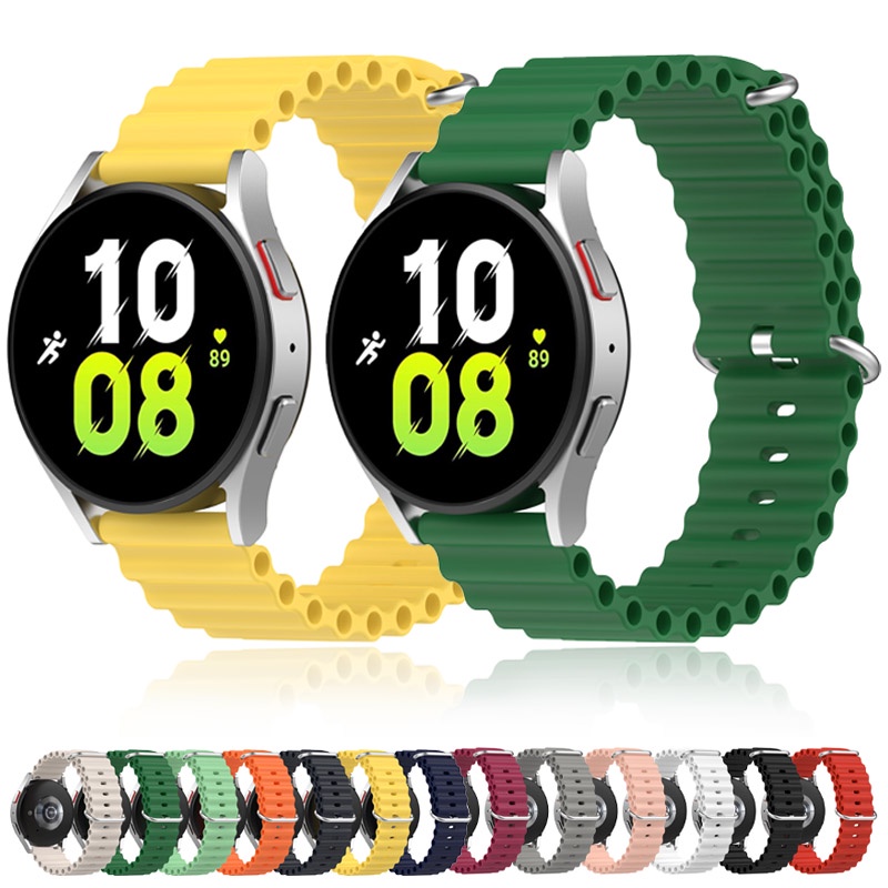 20mm/22mm 適用 華為watch GT 2 3 pro海洋矽膠錶帶Amazfit GTR4 GTR3 pro腕帶