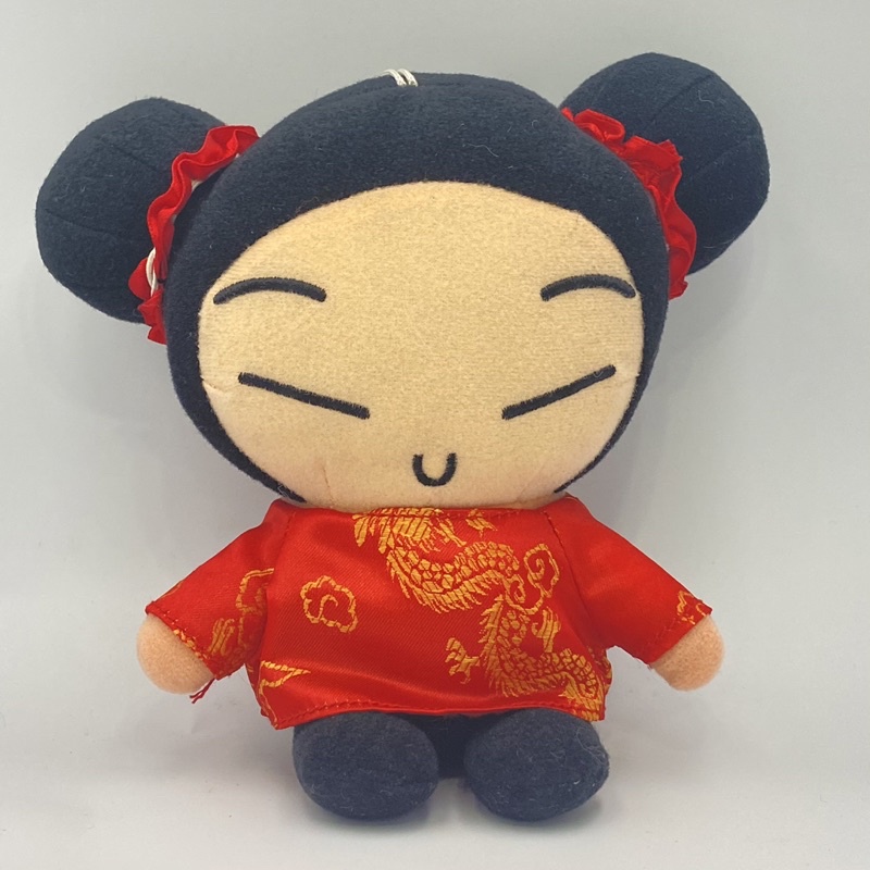 （全新現貨）Pucca 絨毛 玩偶 坐姿 新年 新希望 吉祥 中國 娃娃 擺飾 裝飾 可愛 酢醬麵