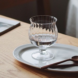 ｛常花小徑｝手工製作波紋玻璃杯 果汁杯 冰淇淋杯 水杯 咖啡杯 高腳雞尾酒杯 攝影道具 GA02