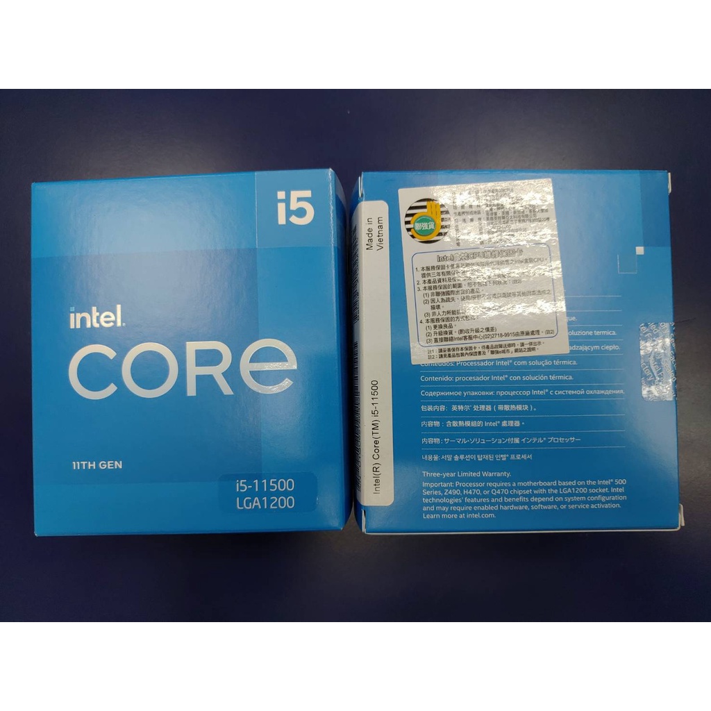 【3C-168】~現貨 $5688~ Intel 第11代 Core i5-11500 , i5 11500(代理商貨)