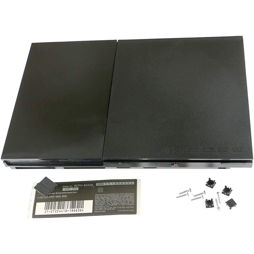 適用於 PS2 Slim 90000 9w 9000x 系列控制台外殼蓋帶標籤的全外殼外殼