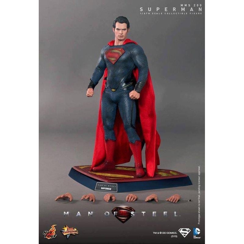 野獸國 Hot toys MMS200 超人 鋼鐵英雄 正義聯盟 Superman 12吋1/6收藏公仔